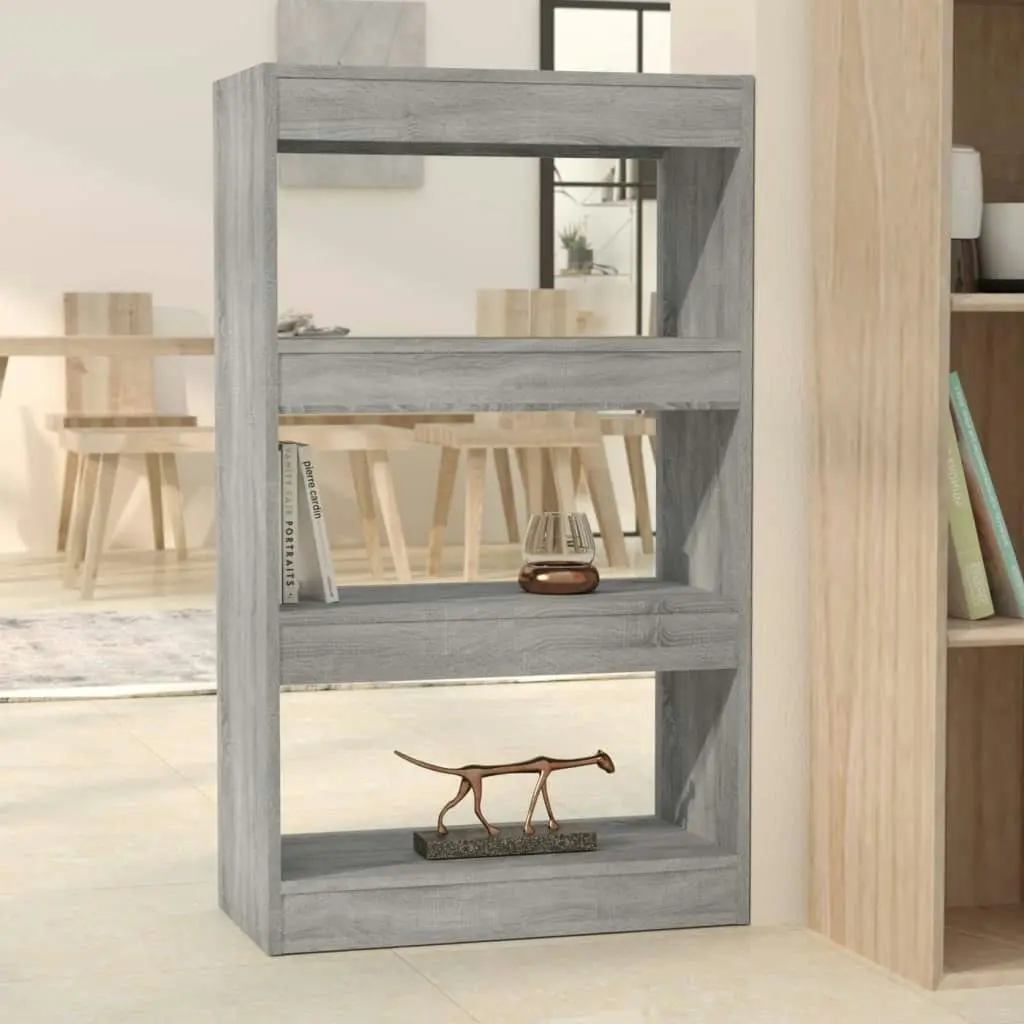 Book Cabinet/Room Divider Grey Sonoma 60x30x103 cm Engineered Wood 813603