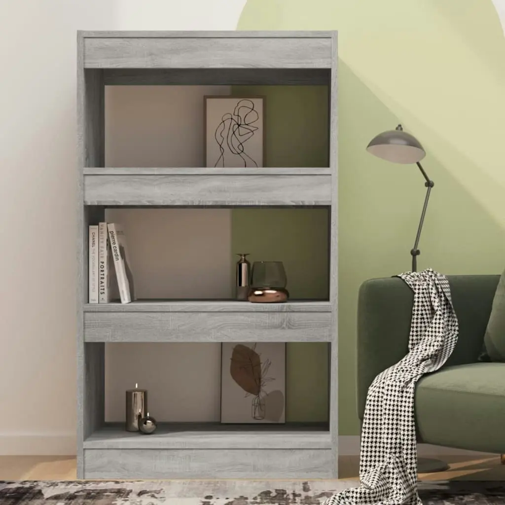 Book Cabinet/Room Divider Grey Sonoma 60x30x103 cm Engineered Wood 813603