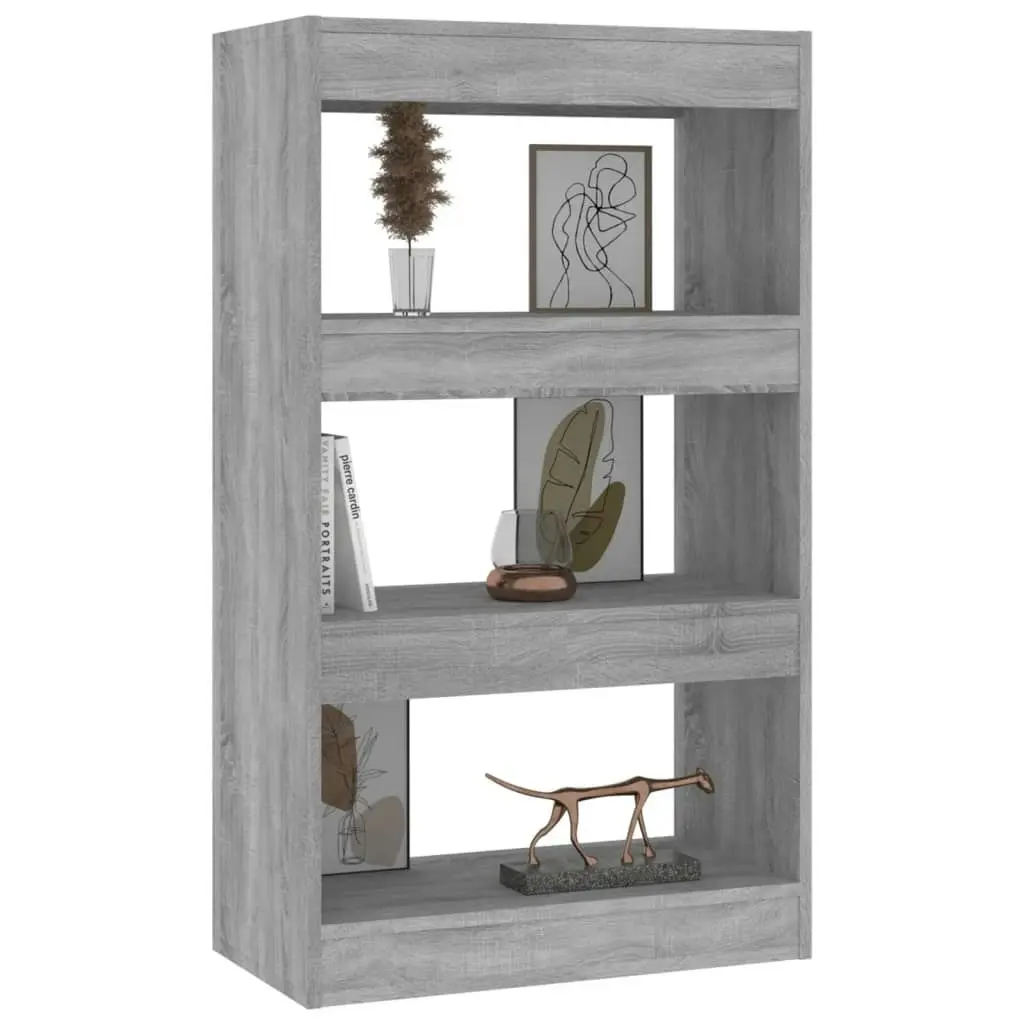 Book Cabinet/Room Divider Grey Sonoma 60x30x103 cm Engineered Wood 813603