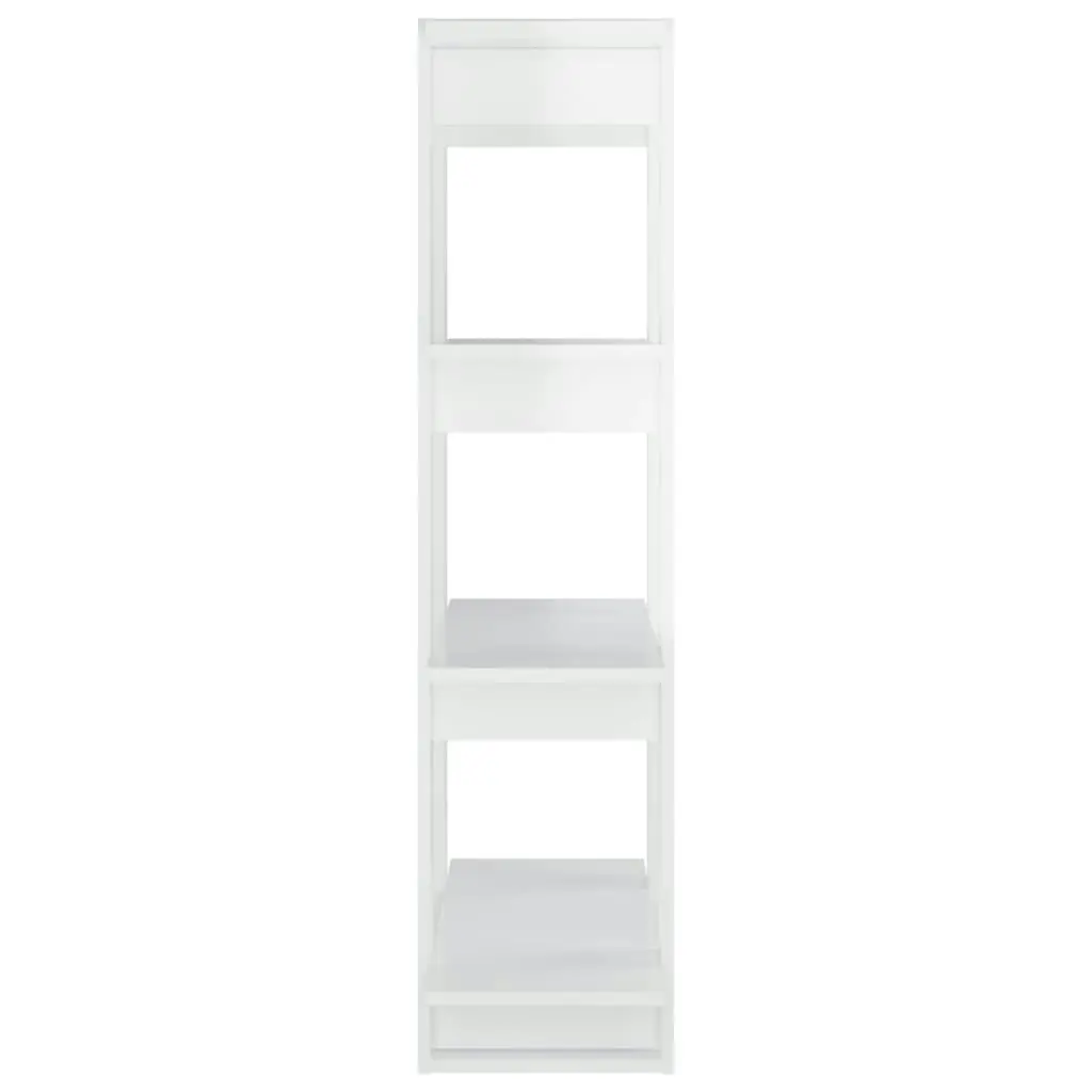 Book Cabinet/Room Divider High Gloss White 80x30x123.5 cm 811580