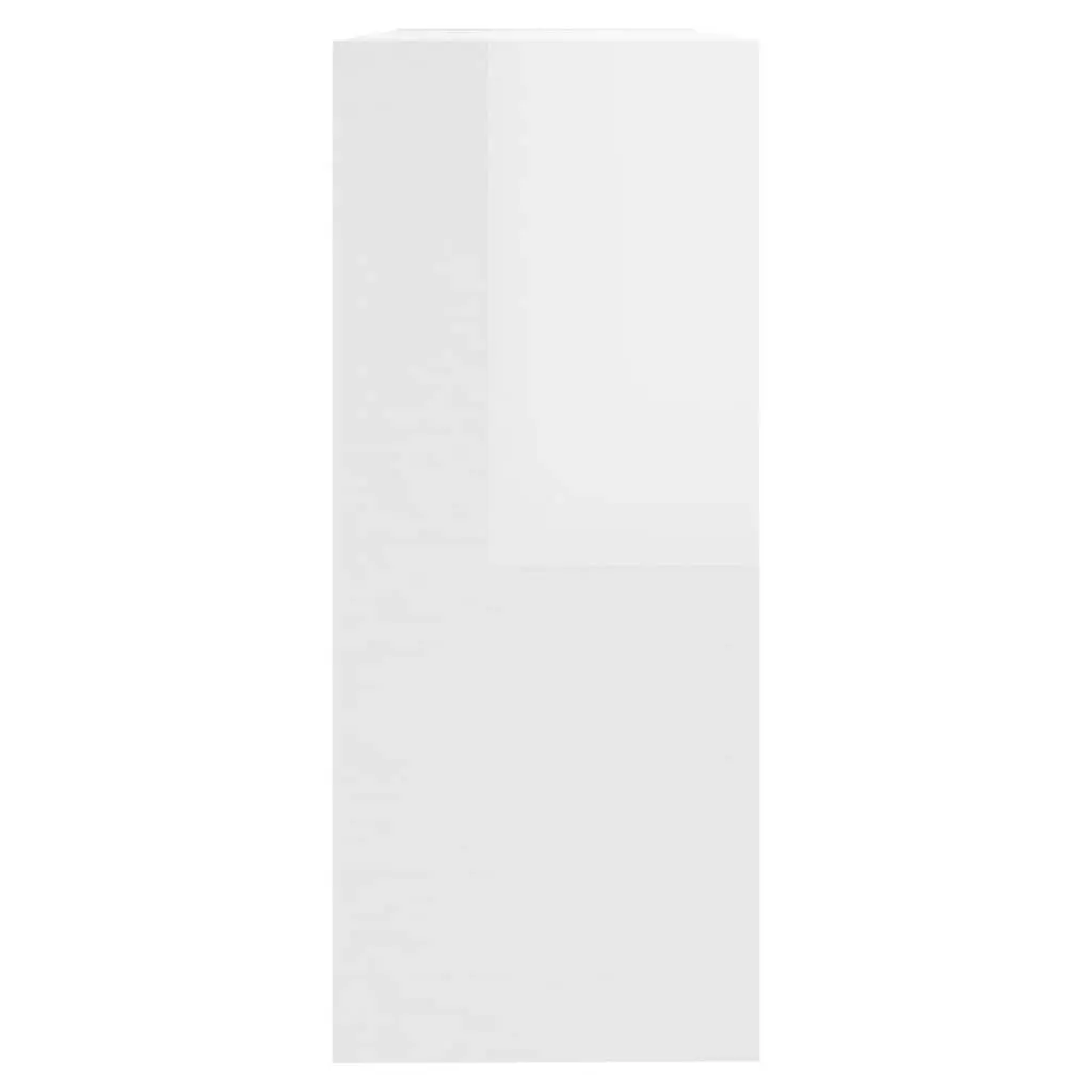 Book Cabinet/Room Divider High Gloss White 100x30x72 cm 811742