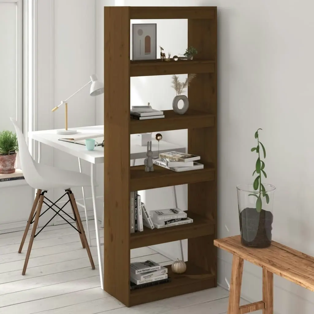 Book Cabinet/Room Divider Honey Brown 60x30x167.5 cm Wood Pine 808176