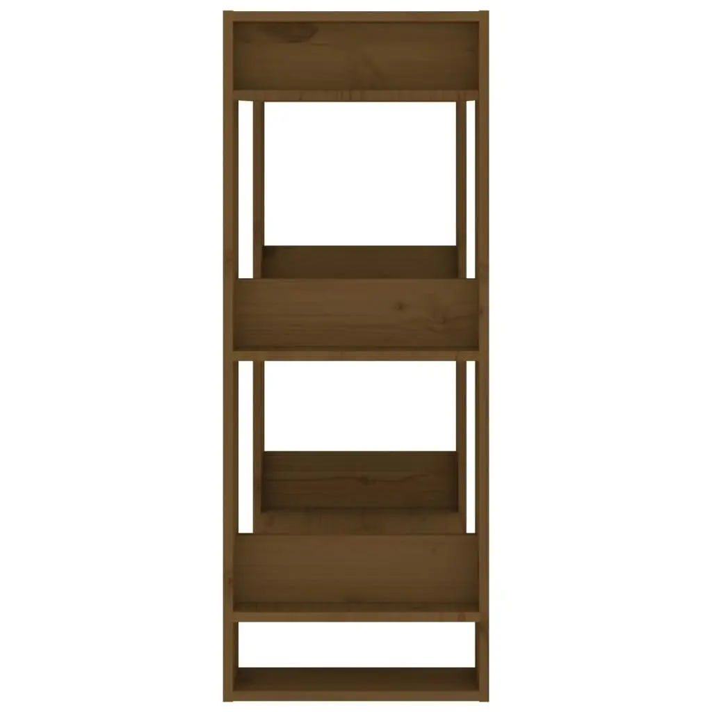 Book Cabinet/Room Divider Honey Brown 60x35x91 cm Solid Wood 813882