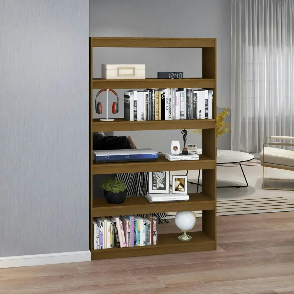 Book Cabinet/Room Divider Honey Brown 100x30x167.5 cm Solid Pinewood 808226