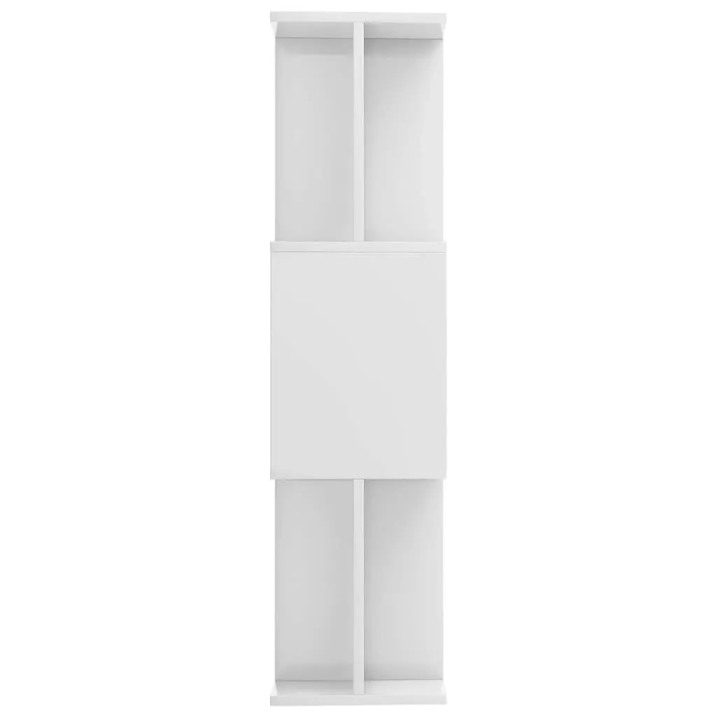 Book Cabinet/Room Divider High Gloss White 80x24x96 cm 800087