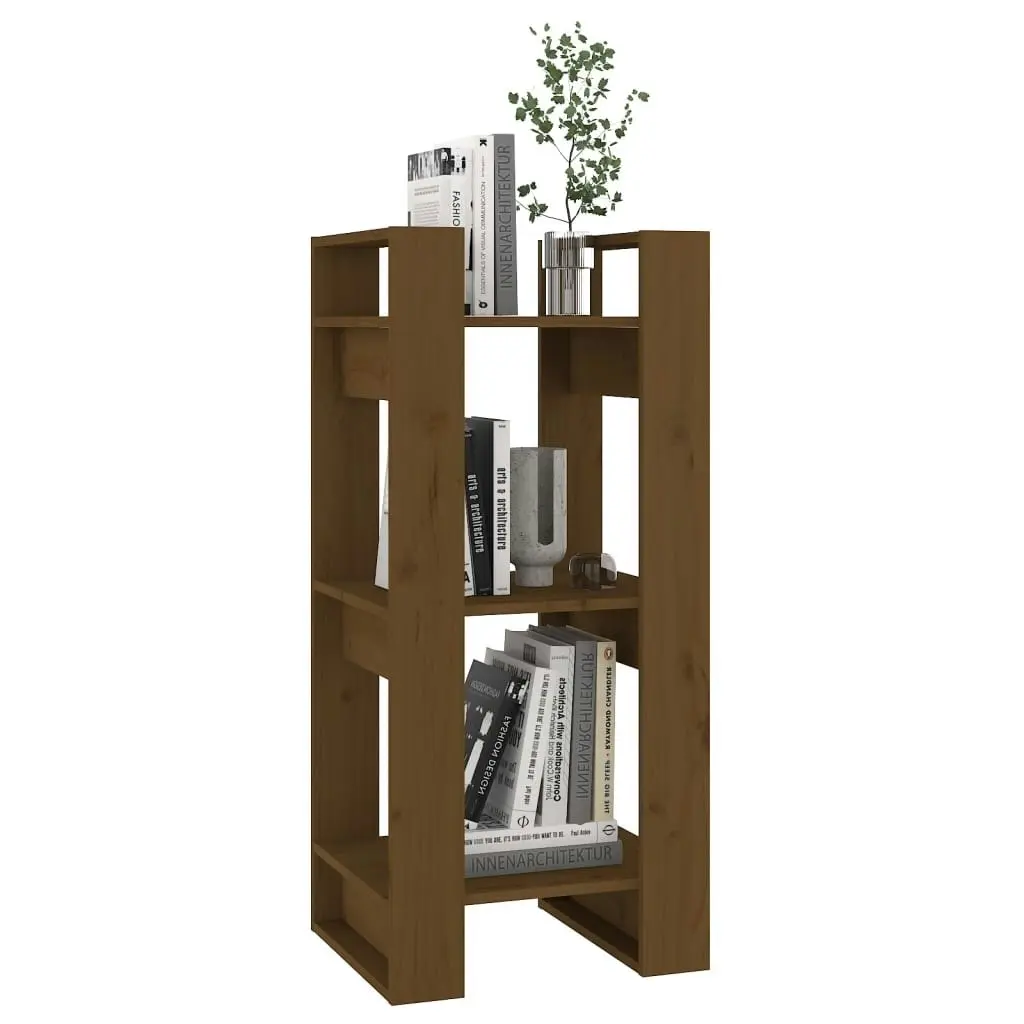 Book Cabinet/Room Divider Honey Brown 41x35x91 cm Solid Wood 813862