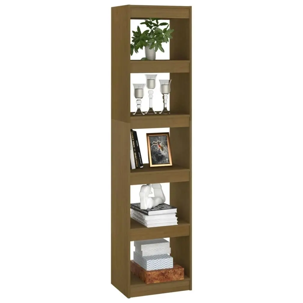 Book Cabinet/Room Divider Honey Brown 40x30x167.5 cm Solid Pinewood 808151