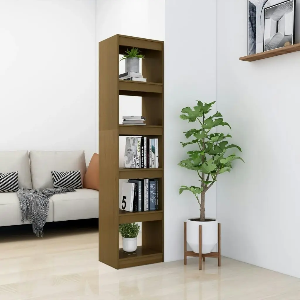 Book Cabinet/Room Divider Honey Brown 40x30x167.5 cm Solid Pinewood 808151