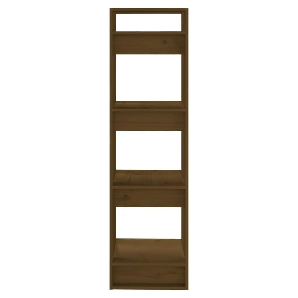 Book Cabinet/Room Divider Honey Brown 41x35x125 cm Solid Wood 813867