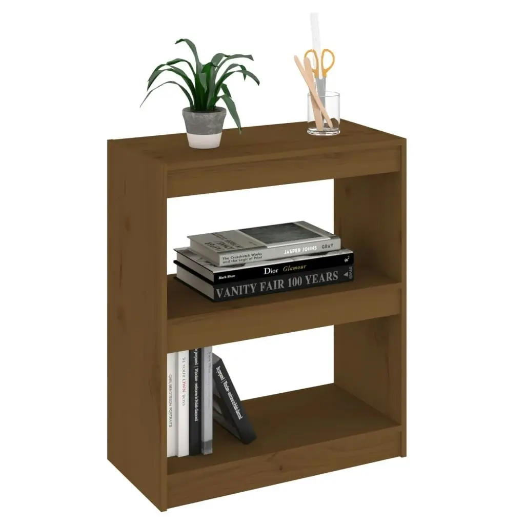 Book Cabinet/Room Divider Honey Brown 60x30x71.5 cm Wood Pine 808161