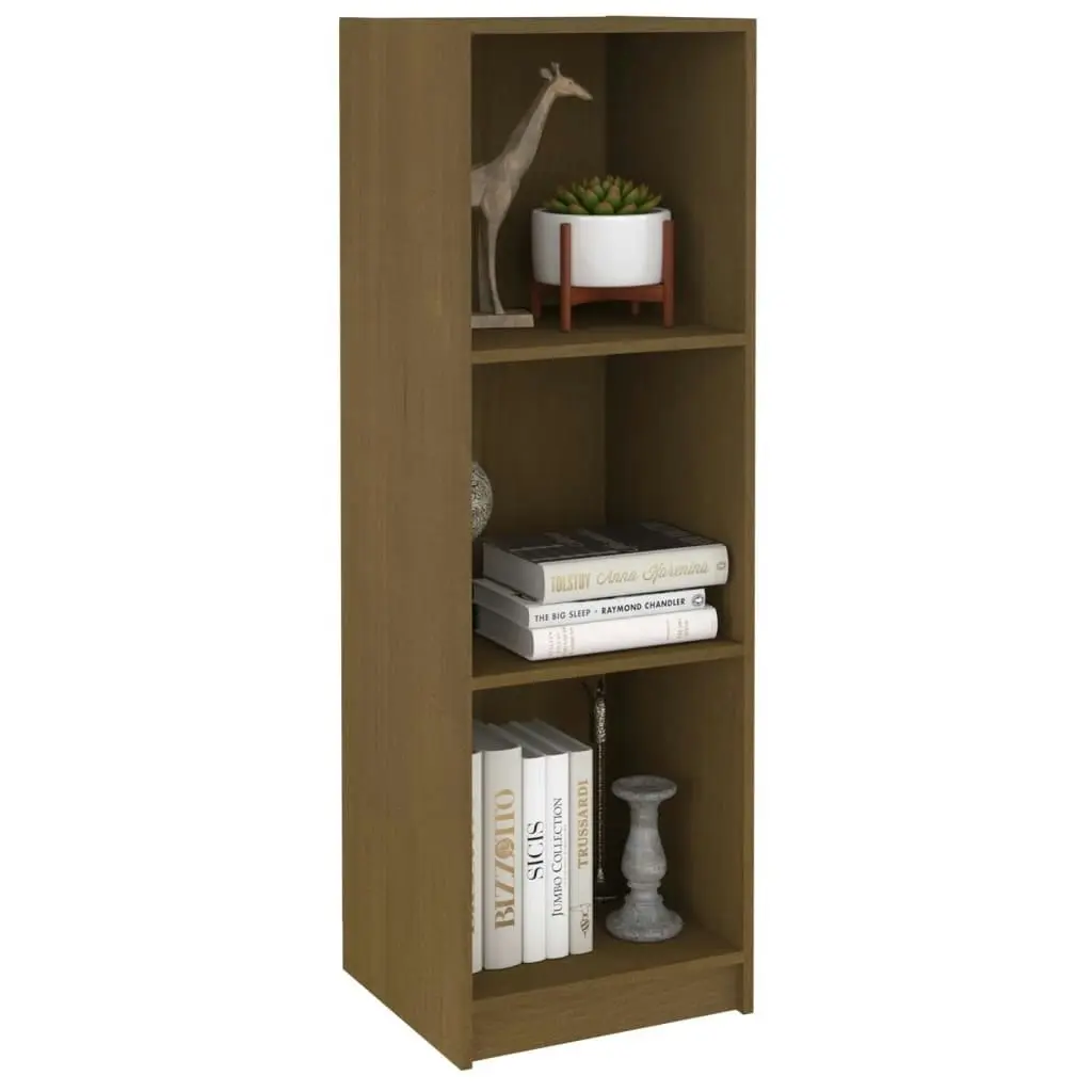 Book Cabinet/Room Divider Honey Brown Solid Pinewood 809939