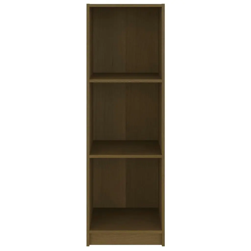 Book Cabinet/Room Divider Honey Brown Solid Pinewood 809939