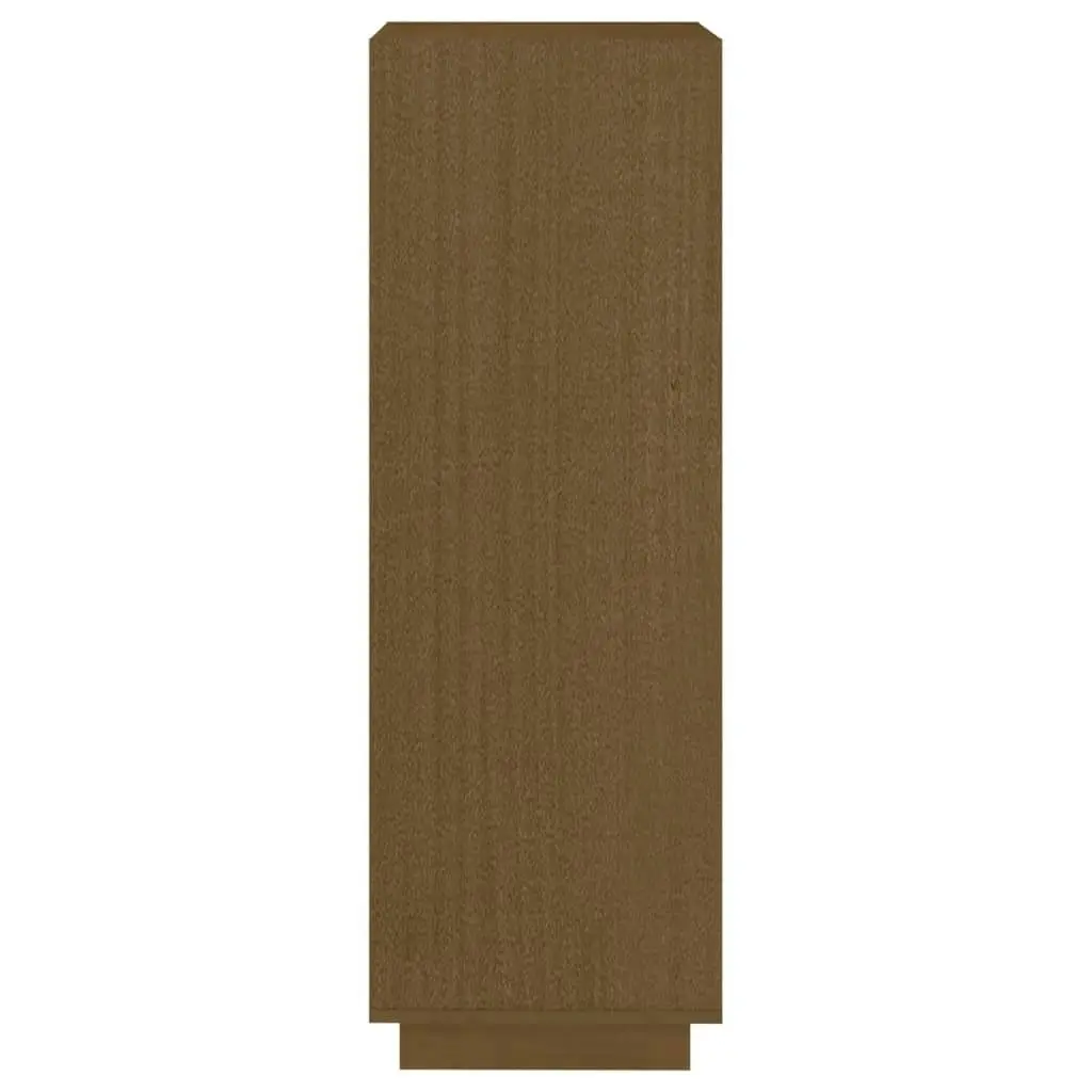 Book Cabinet/Room Divider Honey Brown Solid Pinewood 810847