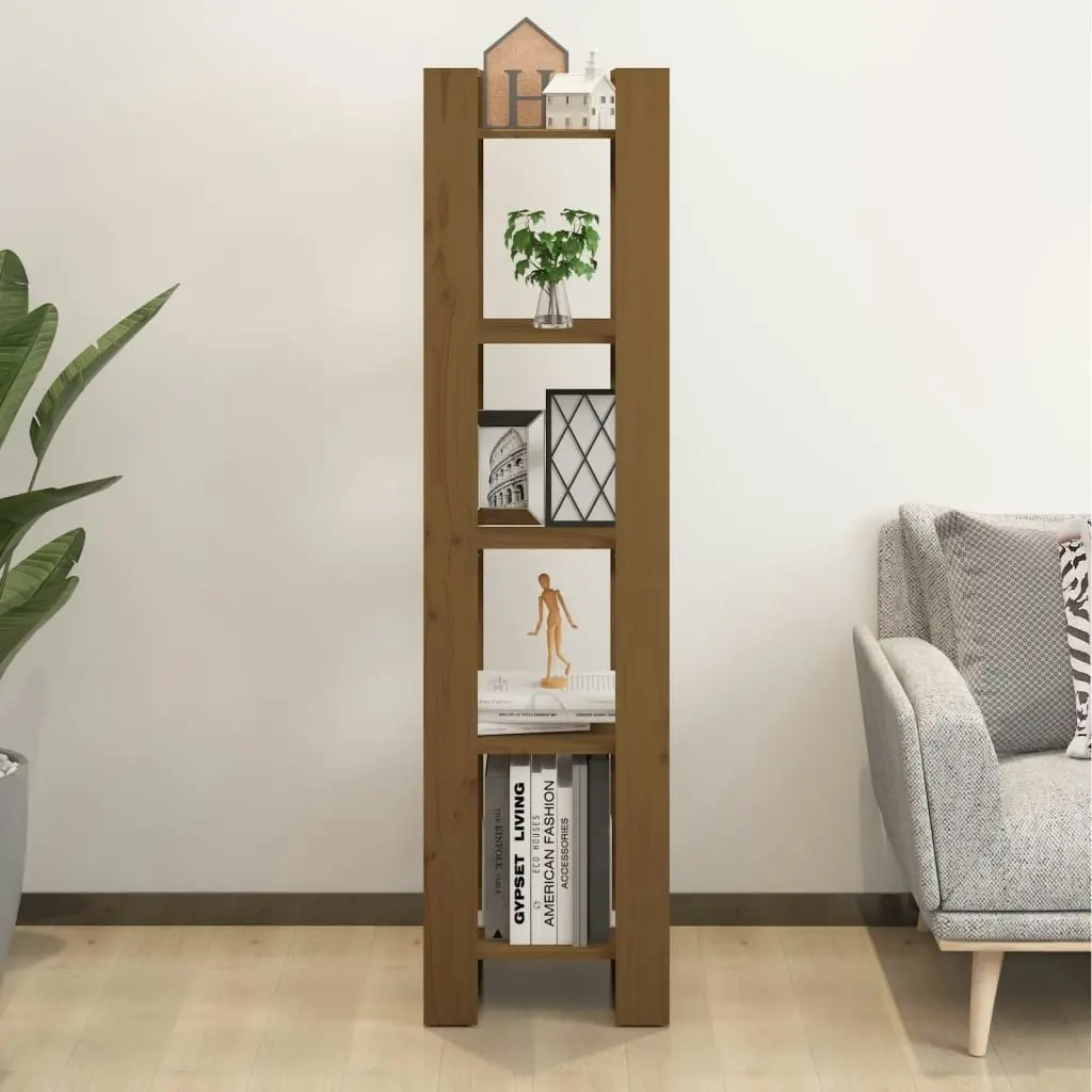 Book Cabinet/Room Divider Honey Brown 41x35x160 cm Solid Wood Pine 813872