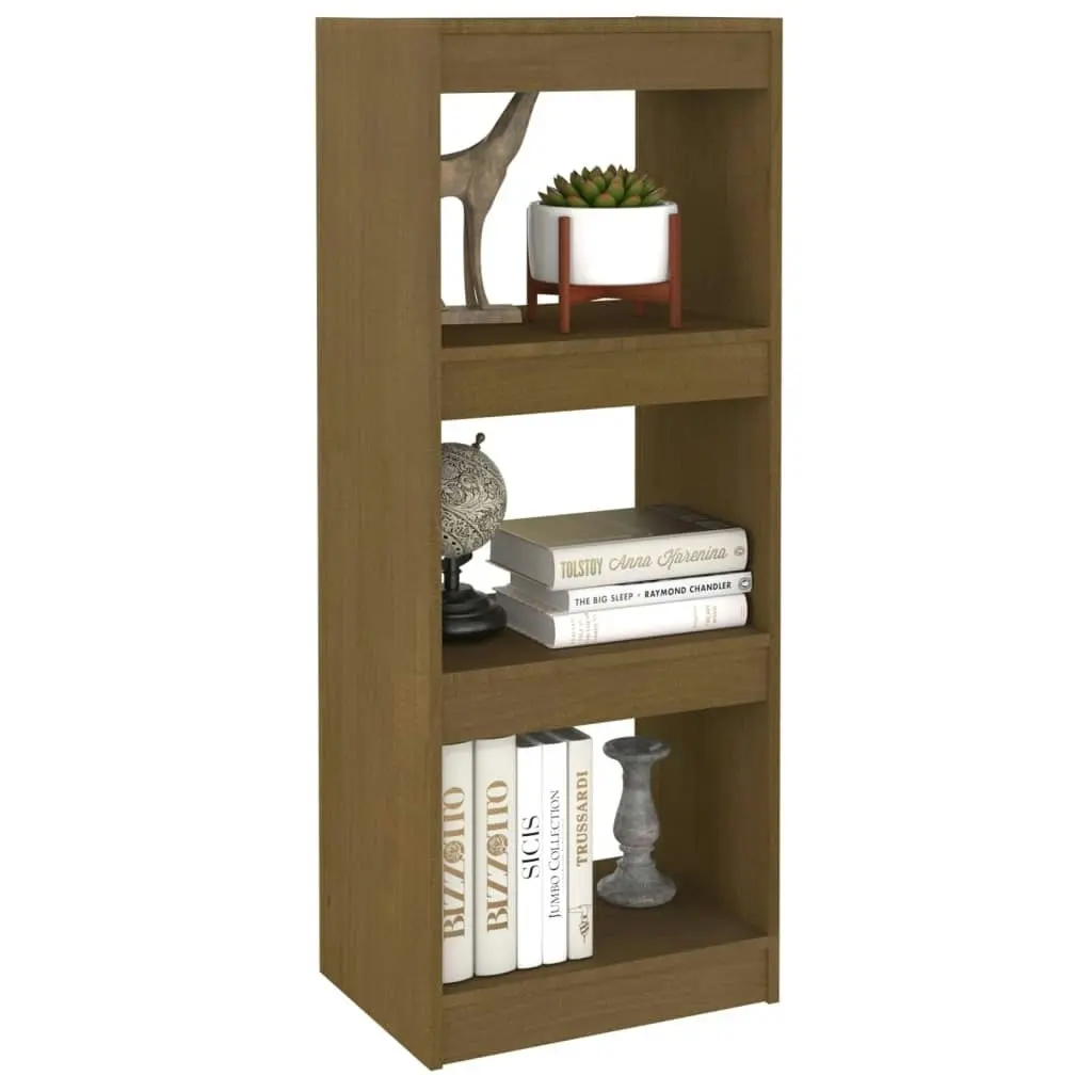 Book Cabinet/Room Divider Honey Brown 40x30x103.5 cm Pinewood 808141