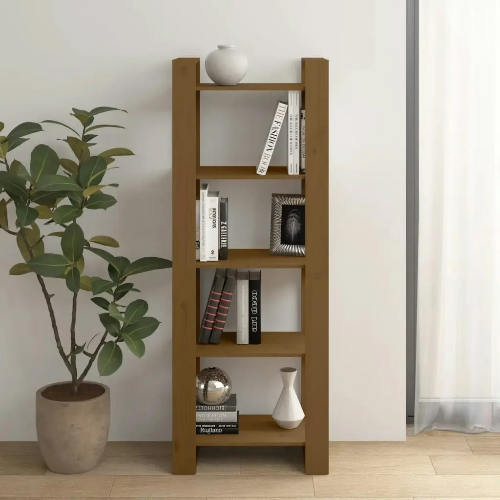 Book Cabinet/Room Divider Honey Brown 60x35x160 cm Solid Wood 813892