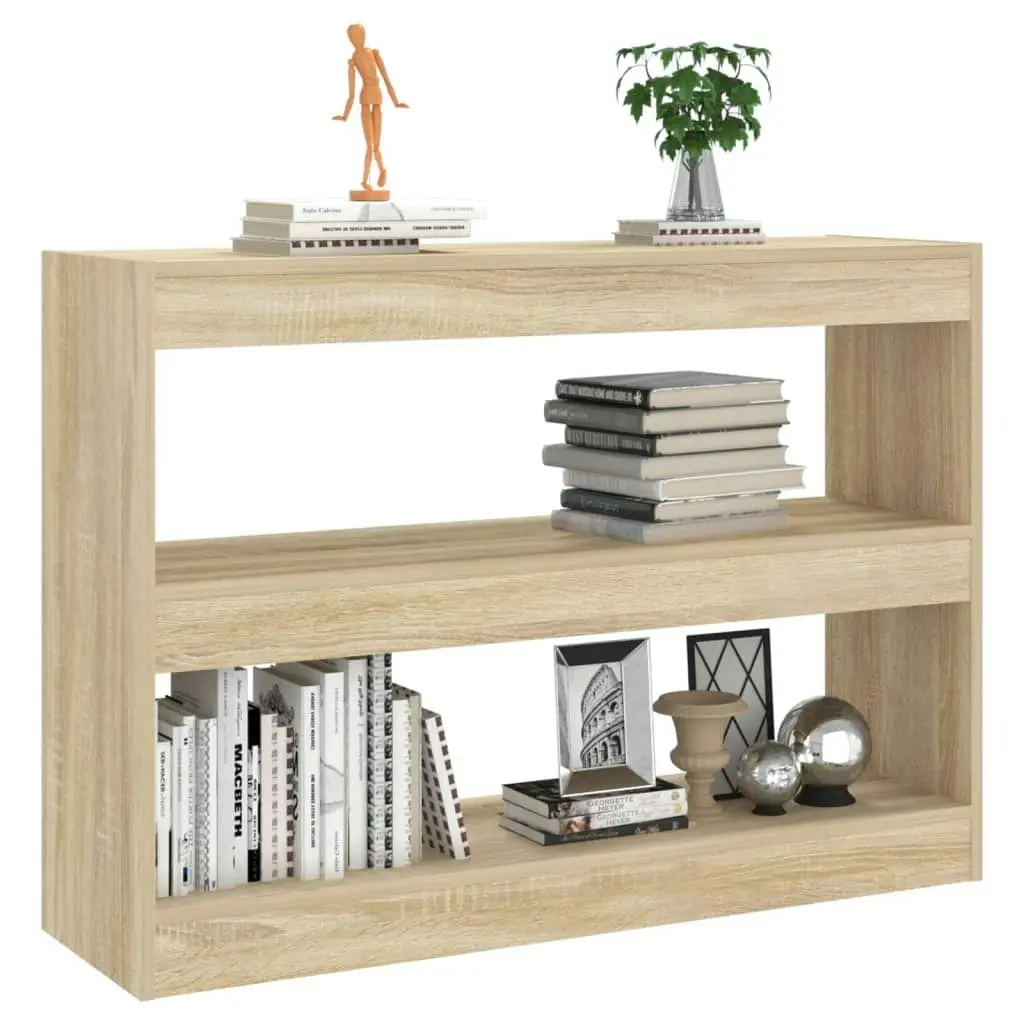 Book Cabinet/Room Divider Sonoma Oak 100x30x72 cm 811739