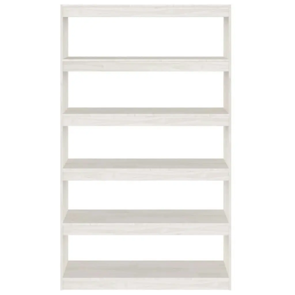 Book Cabinet/Room Divider White 100x30x167.5 cm Solid Pinewood 808224