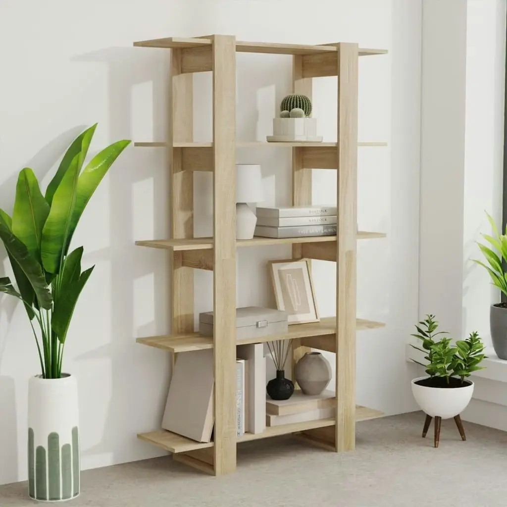 Book Cabinet/Room Divider Sonoma Oak 100x30x160 cm 811532