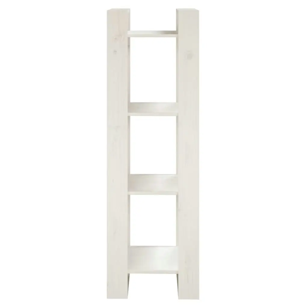 Book Cabinet/Room Divider White 41x35x125 cm Solid Wood Pine 813865