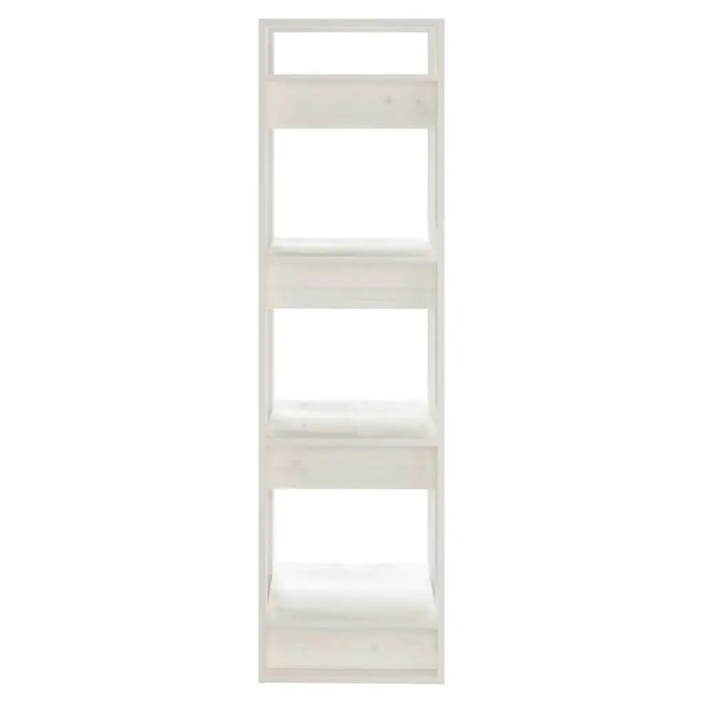 Book Cabinet/Room Divider White 41x35x125 cm Solid Wood Pine 813865