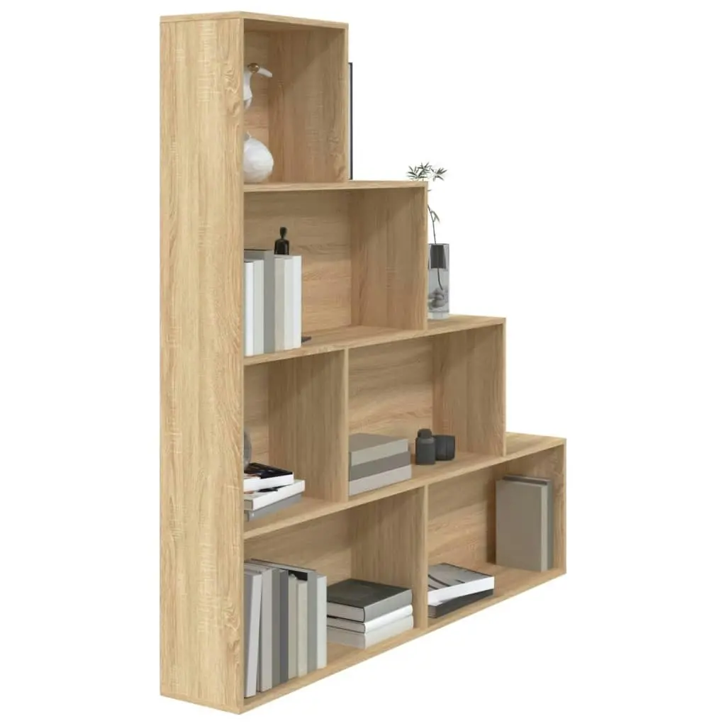 Book Cabinet/Room Divider Sonoma Oak 155x24x160 cm Engineered Wood 800660