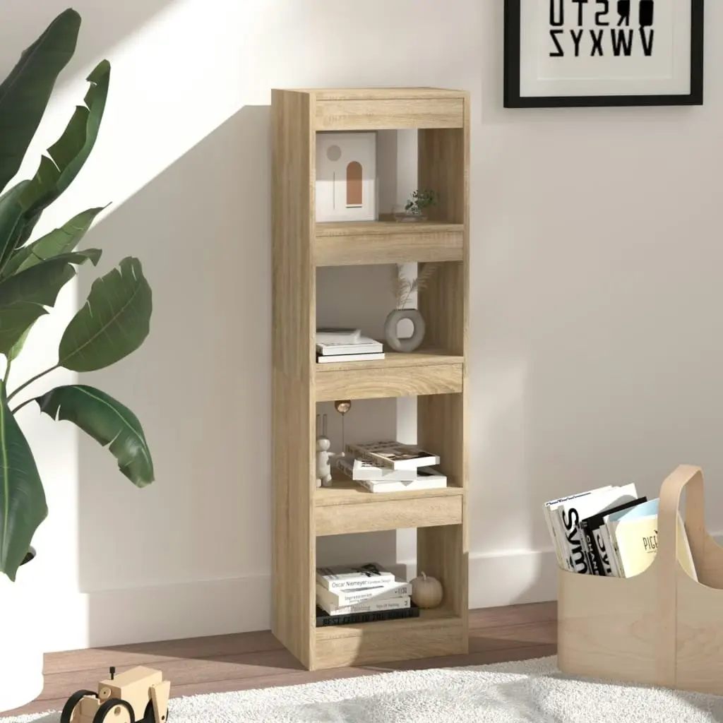 Book Cabinet/Room Divider Sonoma Oak 40x30x135 cm 811622