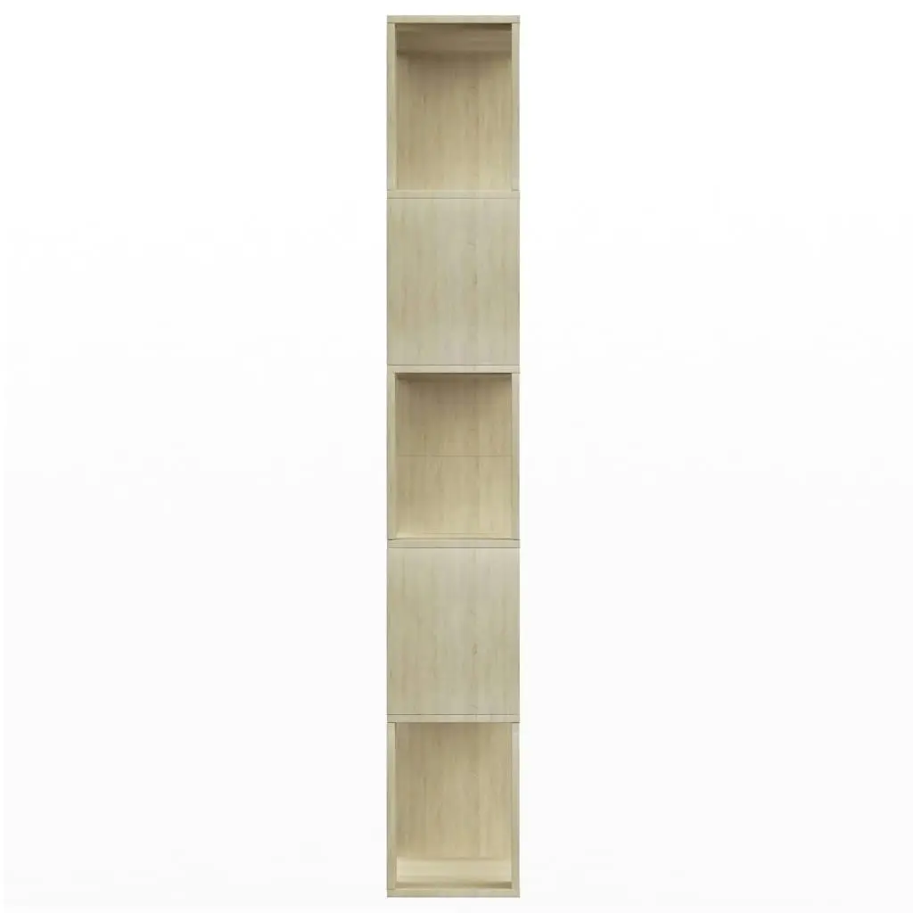 Book Cabinet/Room Divider Sonoma Oak 80x24x159 cm Engineered Wood 800102