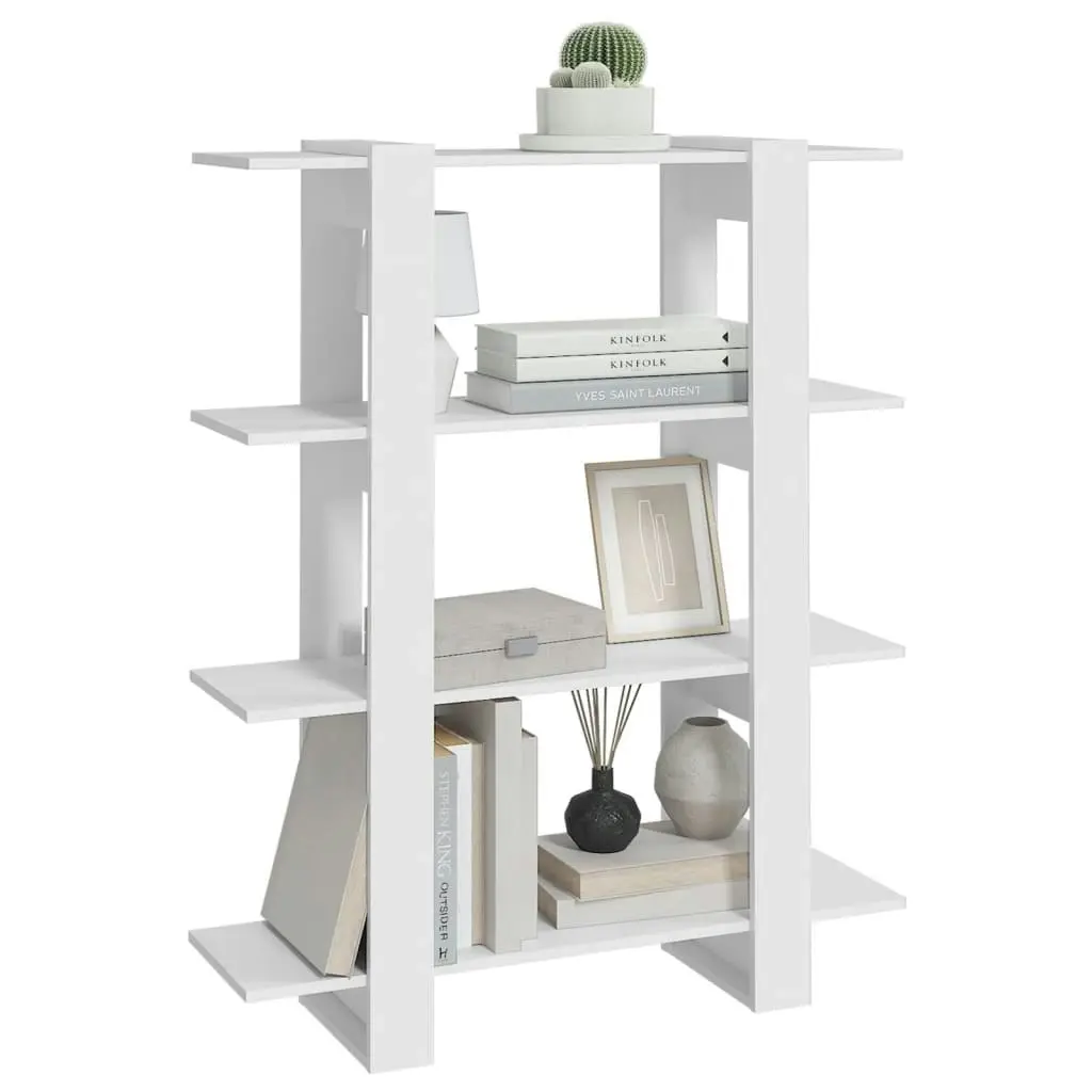 Book Cabinet/Room Divider White 100x30x123.5 cm 811538