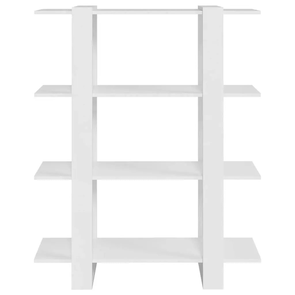 Book Cabinet/Room Divider White 100x30x123.5 cm 811538