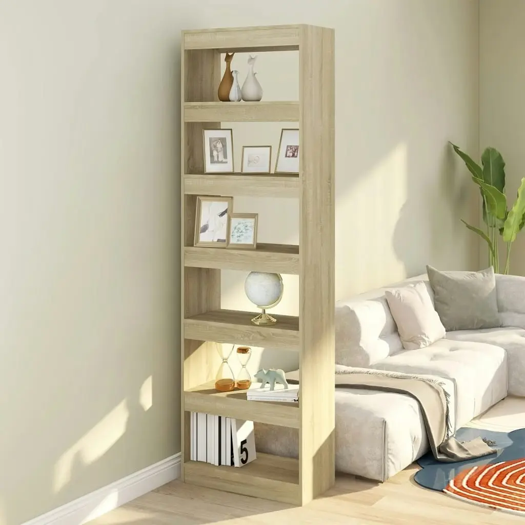 Book Cabinet/Room Divider Sonoma Oak 60x30x198 cm 811685