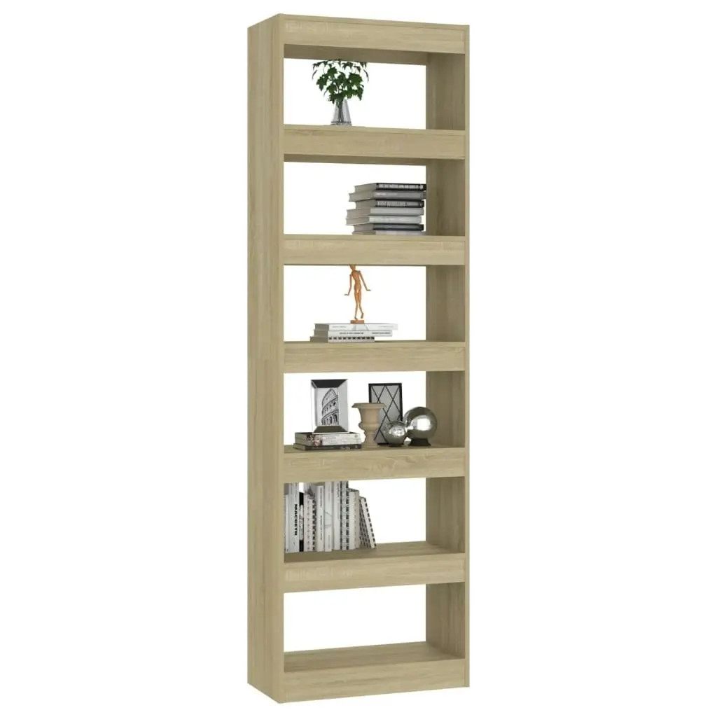 Book Cabinet/Room Divider Sonoma Oak 60x30x198 cm 811685