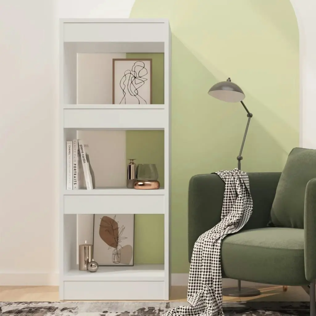 Book Cabinet/Room Divider White 40x30x103 cm Engineered Wood 811610