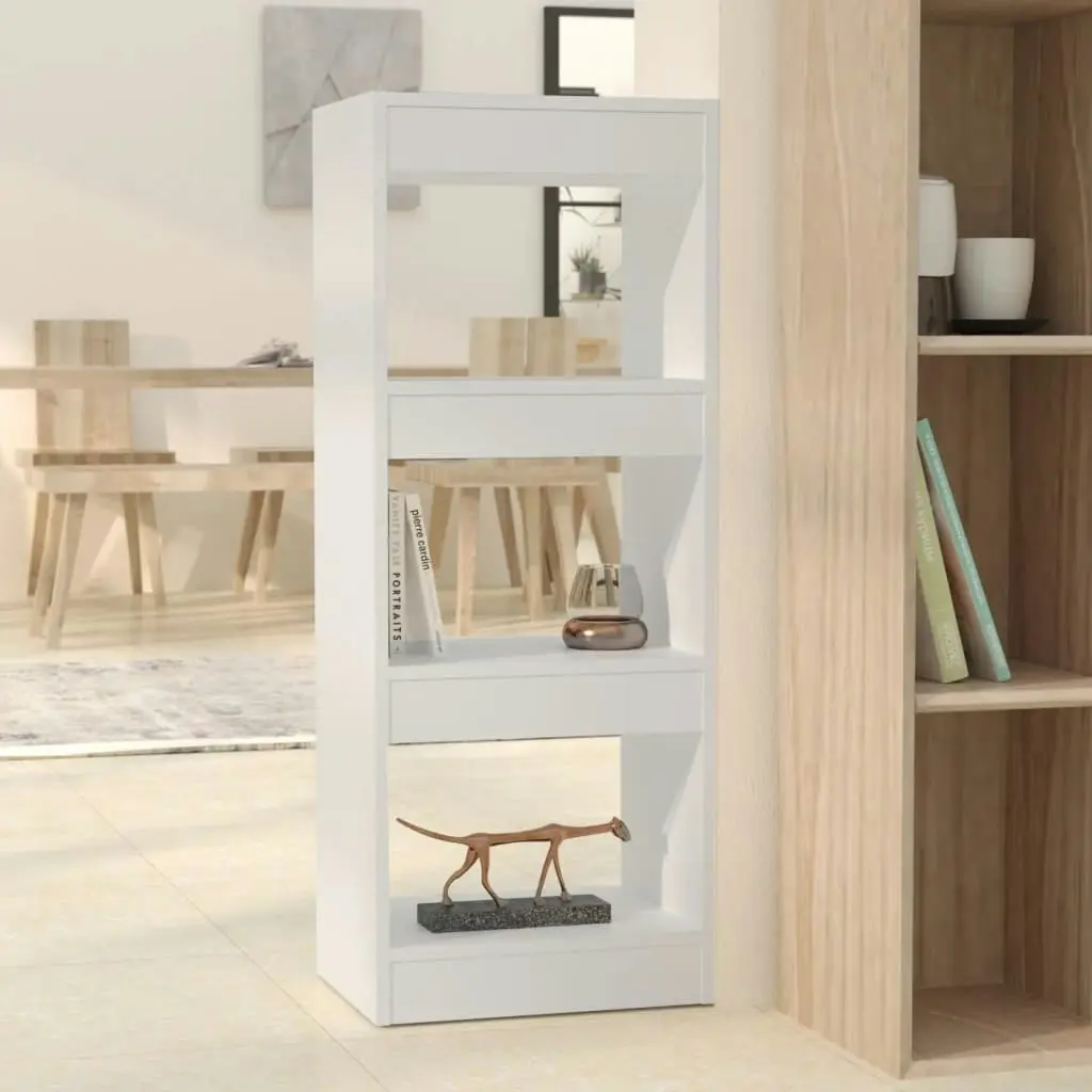 Book Cabinet/Room Divider White 40x30x103 cm Engineered Wood 811610