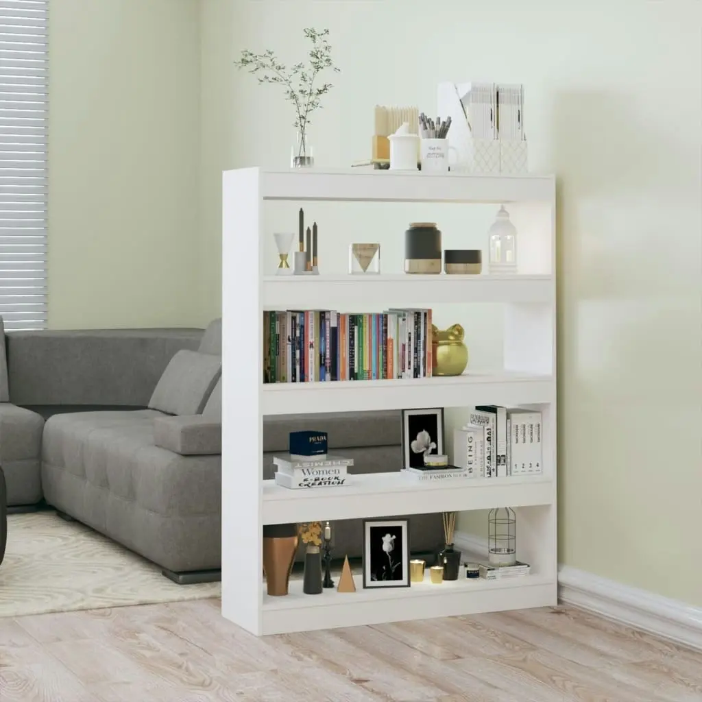 Book Cabinet/Room Divider White 100x30x135 cm 811754