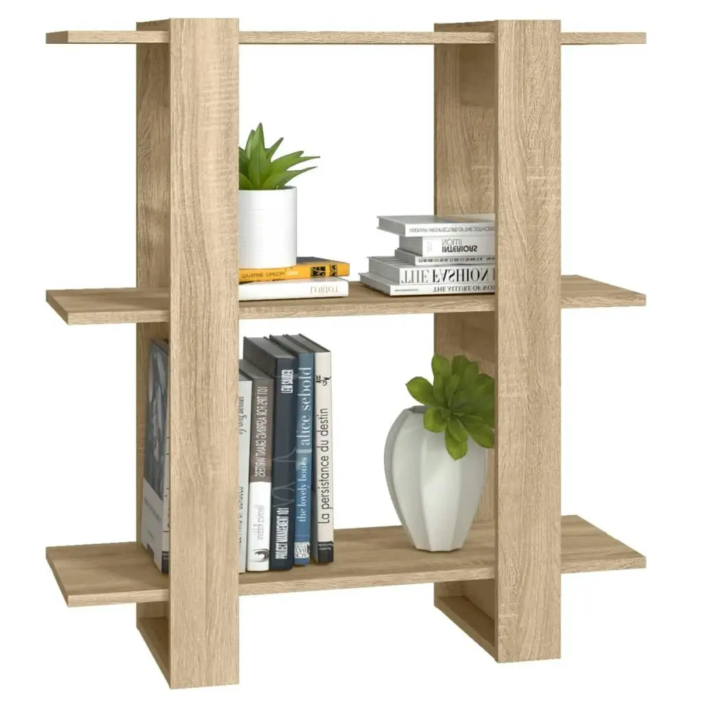 Book Cabinet/Room Divider Sonoma Oak 80x30x87cm 811586