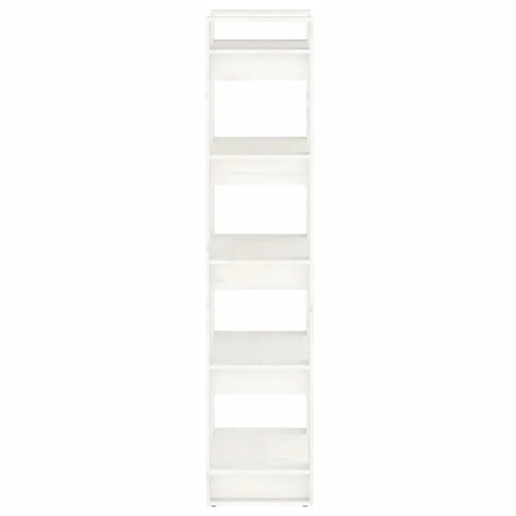 Book Cabinet/Room Divider White 60x35x160 cm Solid Wood 813890