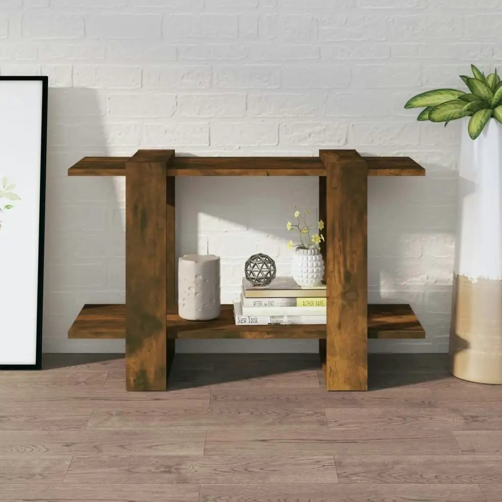 Book Cabinet/Room Divider Smoked Oak 80x30x51 cm 813581