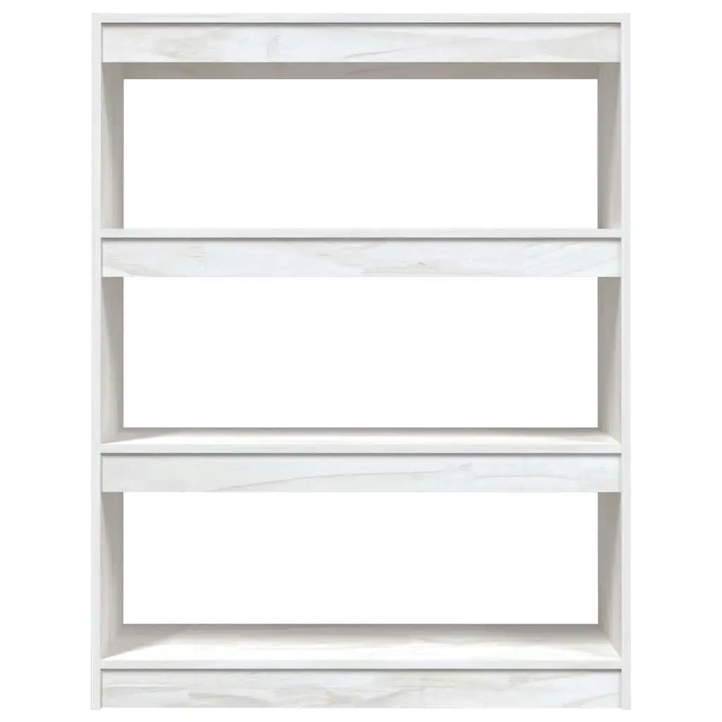 Book Cabinet/Room Divider White 100x30x103 cm Solid Pinewood 808214