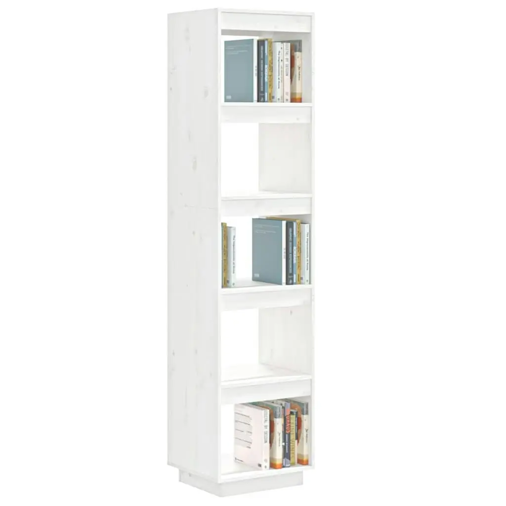 Book Cabinet/Room Divider White 40x35x167 cm Solid Wood Pine 810855