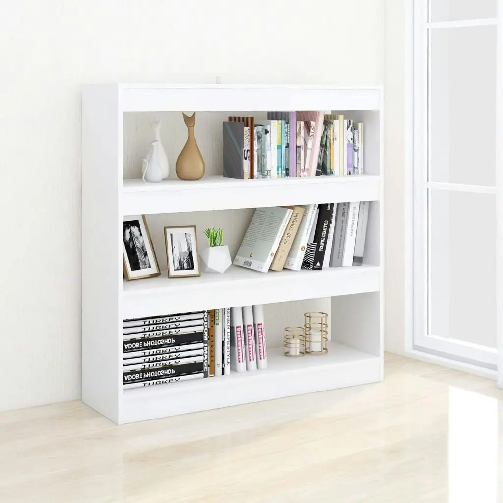 Book Cabinet/Room Divider White 100x30x103 cm 811745