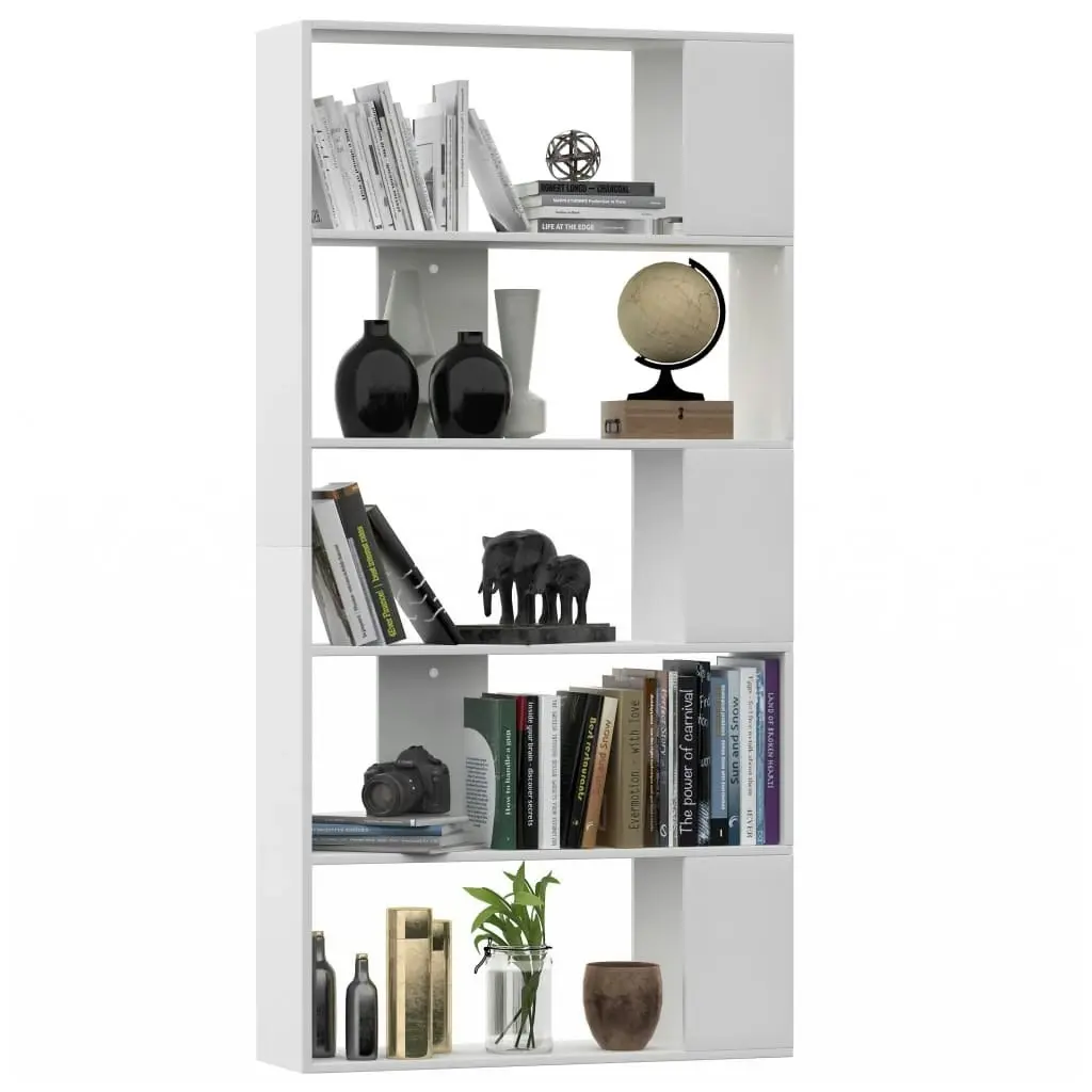 Book Cabinet/Room Divider White 80x24x159 cm Engineered Wood 800099