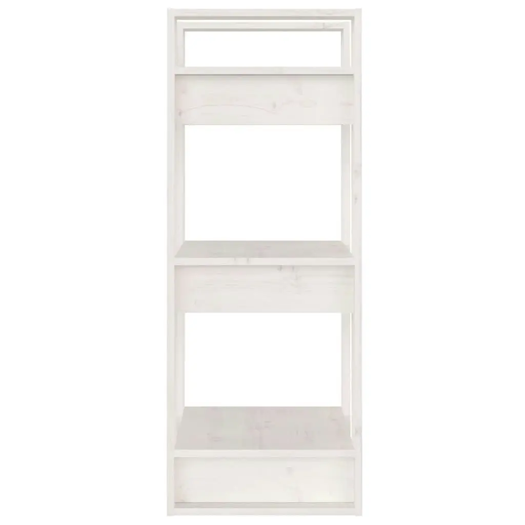 Book Cabinet/Room Divider White 41x35x91 cm Solid Wood Pine 813860