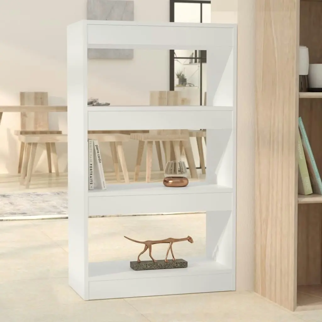 Book Cabinet/Room Divider White 60x30x103 cm Engineered Wood 811655