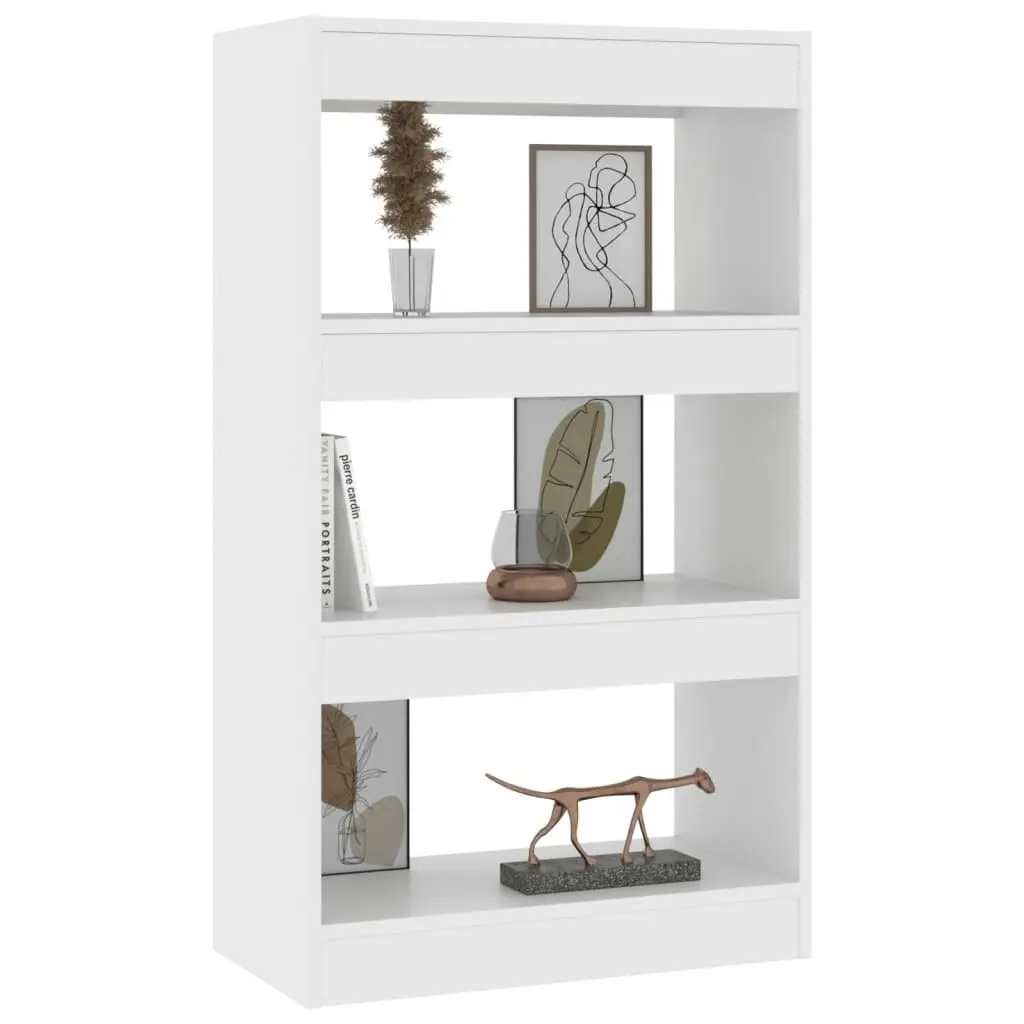 Book Cabinet/Room Divider White 60x30x103 cm Engineered Wood 811655