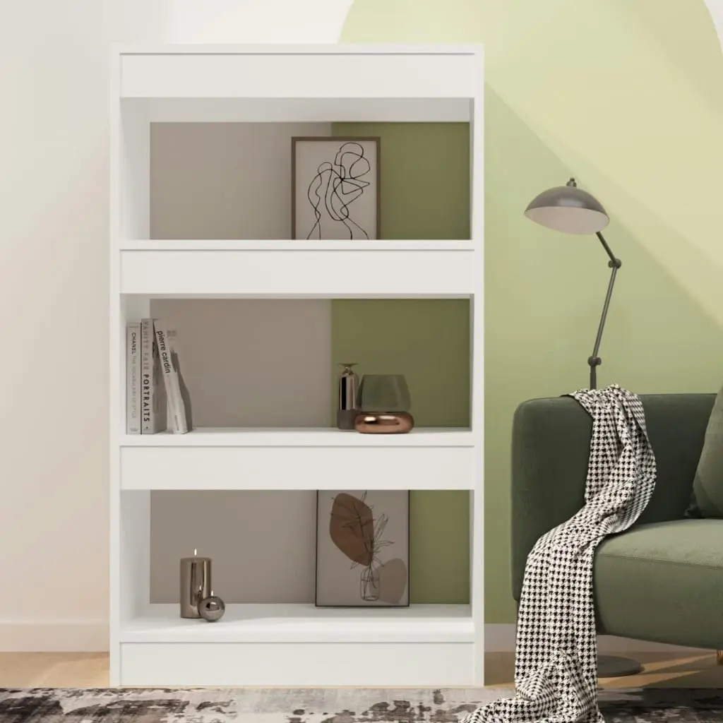 Book Cabinet/Room Divider White 60x30x103 cm Engineered Wood 811655