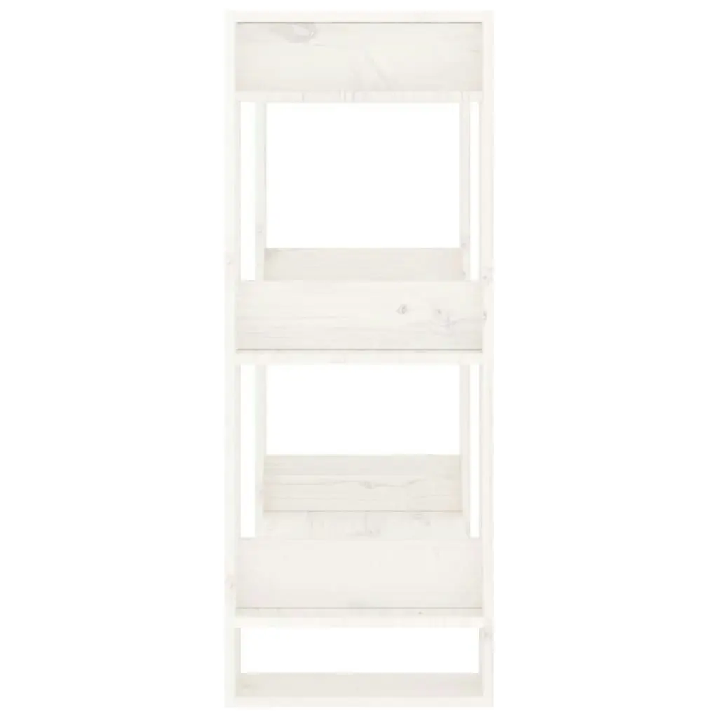 Book Cabinet/Room Divider White 60x35x91 cm Solid Wood Pine 813880