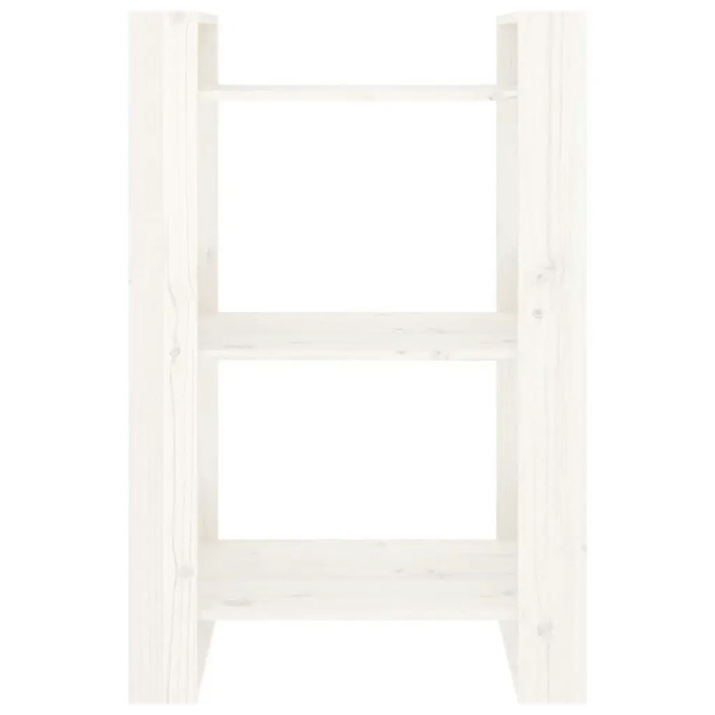 Book Cabinet/Room Divider White 60x35x91 cm Solid Wood Pine 813880