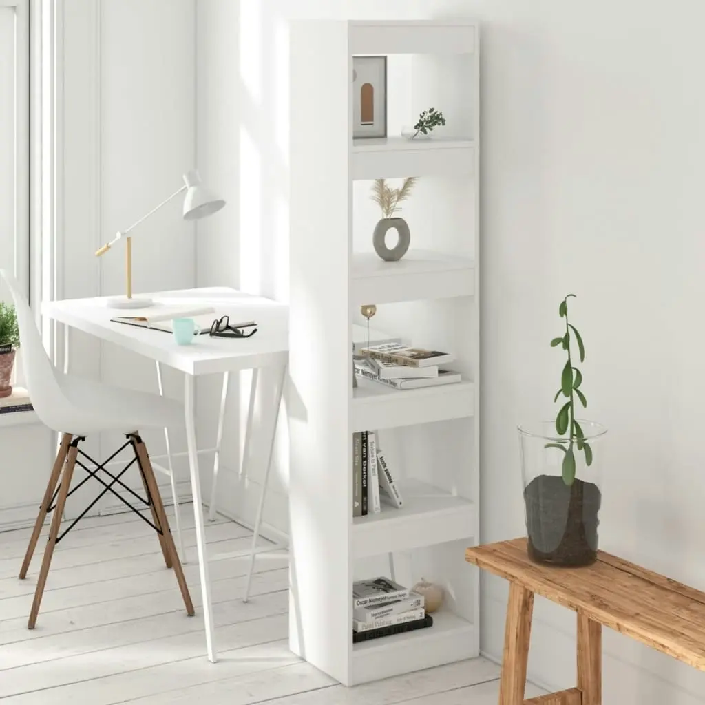 Book Cabinet/Room Divider White 40x30x166 cm 811628