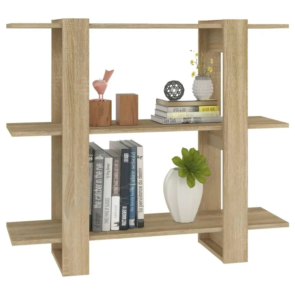 Book Cabinet/Room Divider Sonoma Oak 100x30x87 cm 811550